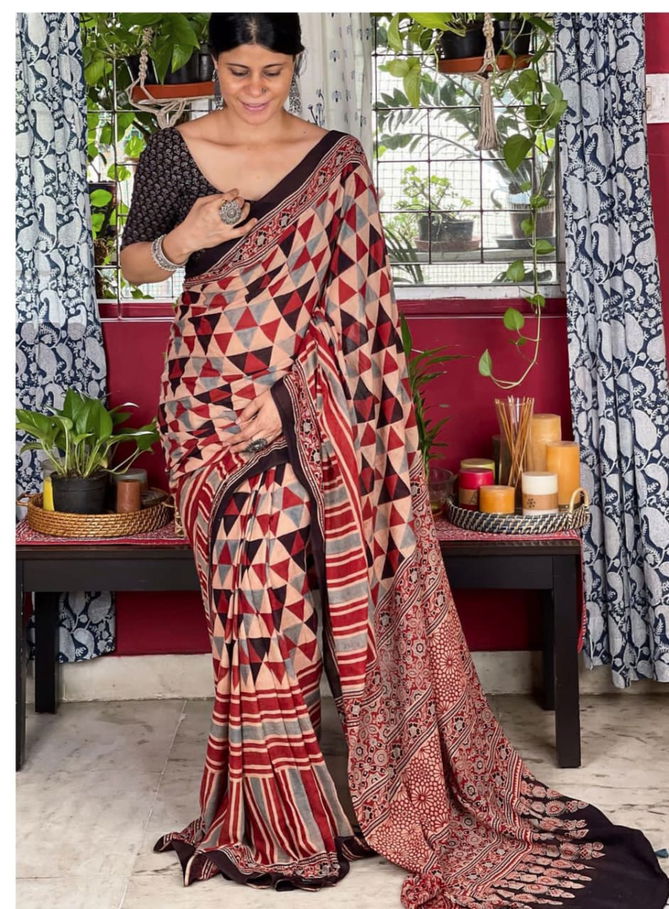 VK 4184 Chanderi Cotton Printed Daily Wear Sarees Wholesale Shop In Surat